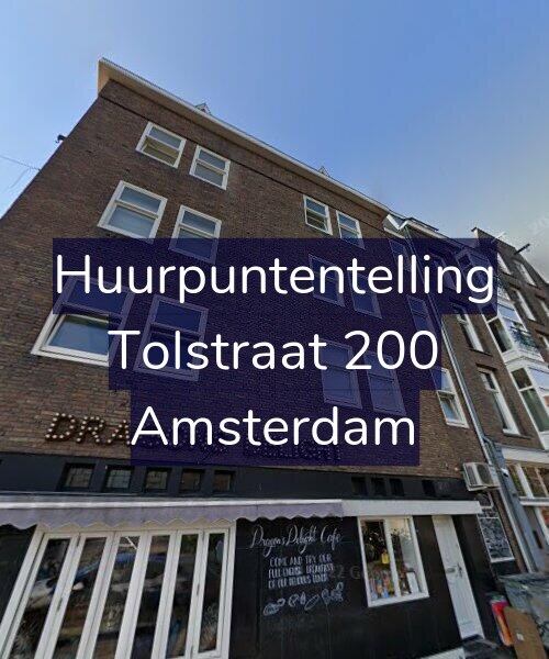 Foto gevel Huurpuntentelling voor Tolstraat 200, Amsterdam