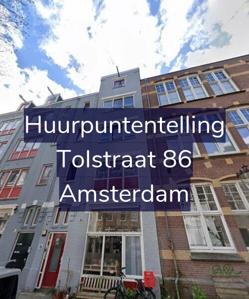 Foto gevel Huurpuntentelling voor Tolstraat 86, Amsterdam