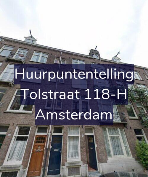 Foto gevel Huurpuntentelling voor Tolstraat 118-H, Amsterdam