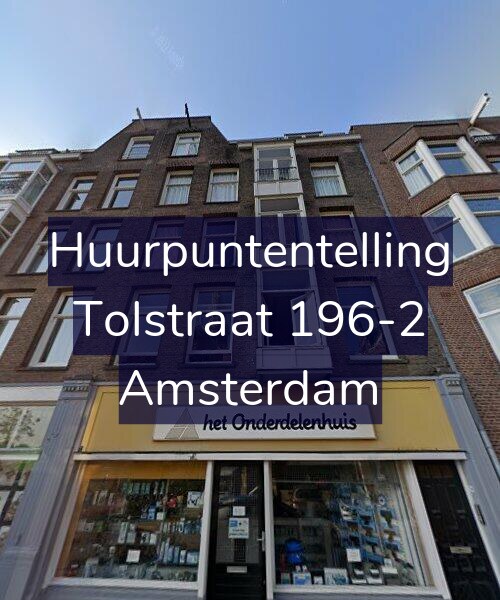 Foto gevel Huurpuntentelling voor Tolstraat 196-2, Amsterdam