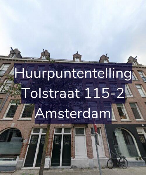 Foto gevel Huurpuntentelling voor Tolstraat 115-2, Amsterdam