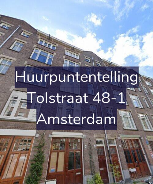 Foto gevel Huurpuntentelling voor Tolstraat 48-1, Amsterdam