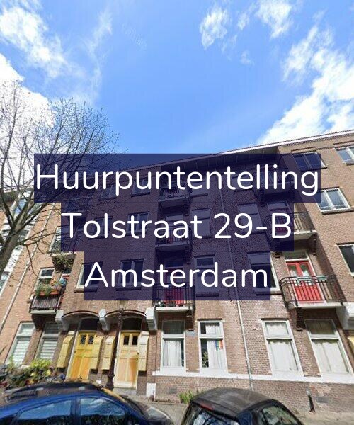 Foto gevel Huurpuntentelling voor Tolstraat 29-B, Amsterdam