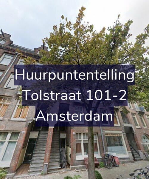 Foto gevel Huurpuntentelling voor Tolstraat 101-2, Amsterdam