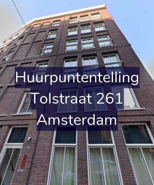 Foto gevel Huurpuntentelling voor Tolstraat 261, Amsterdam