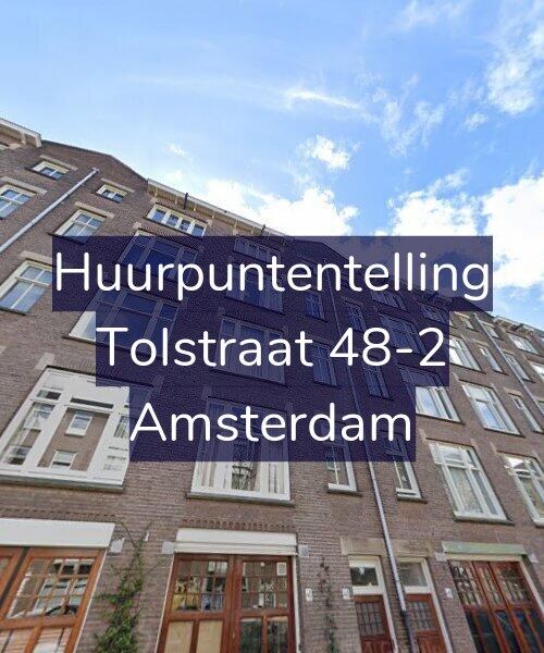 Foto gevel Huurpuntentelling voor Tolstraat 48-2, Amsterdam