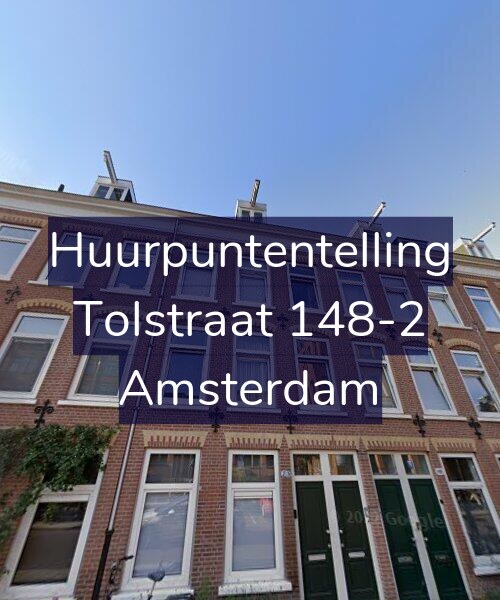 Foto gevel Huurpuntentelling voor Tolstraat 148-2, Amsterdam