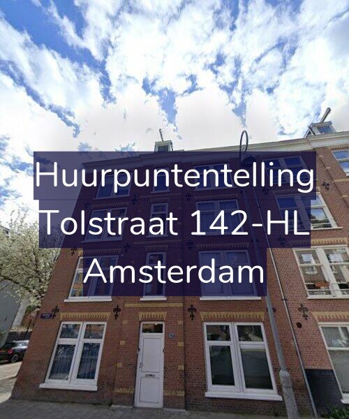 Foto gevel Huurpuntentelling voor Tolstraat 142-HL, Amsterdam