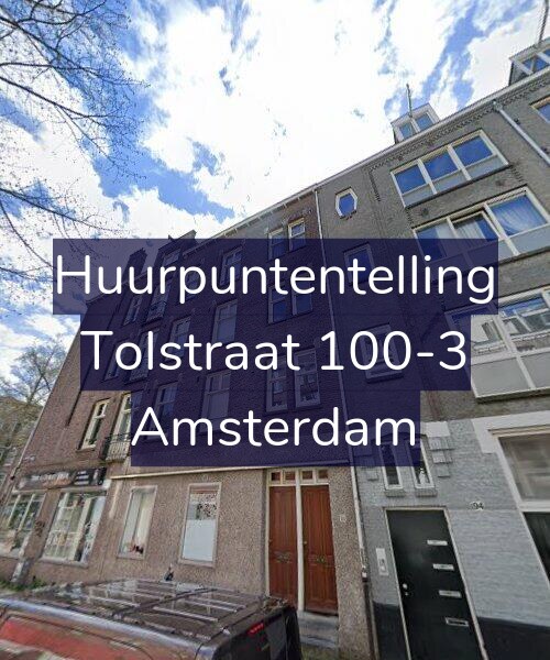 Foto gevel Huurpuntentelling voor Tolstraat 100-3, Amsterdam
