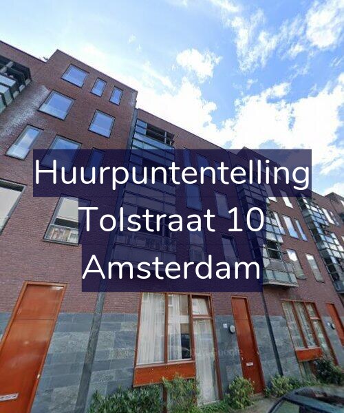 Foto gevel Huurpuntentelling voor Tolstraat 10, Amsterdam
