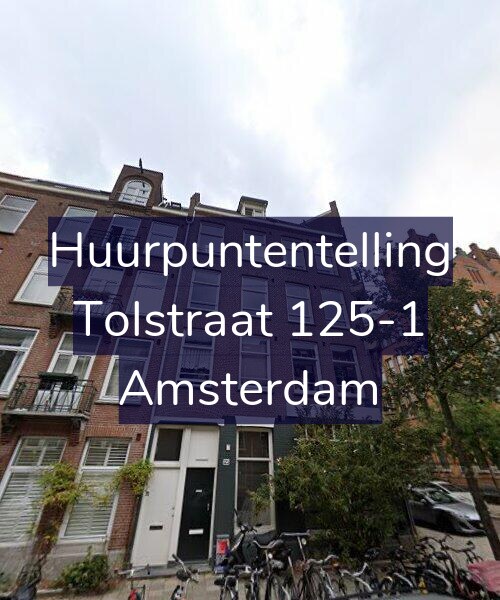 Foto gevel Huurpuntentelling voor Tolstraat 125-1, Amsterdam