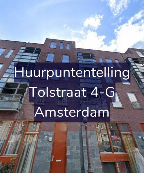 Foto gevel Huurpuntentelling voor Tolstraat 4-G, Amsterdam