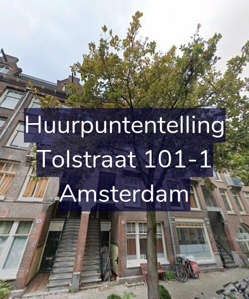 Foto gevel Huurpuntentelling voor Tolstraat 101-1, Amsterdam