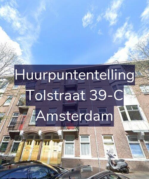 Foto gevel Huurpuntentelling voor Tolstraat 39-C, Amsterdam