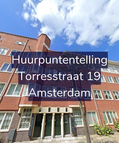 Foto gevel Huurpuntentelling voor Torresstraat 19, Amsterdam
