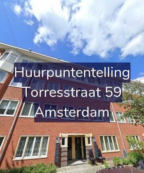 Foto gevel Huurpuntentelling voor Torresstraat 59, Amsterdam