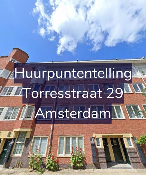 Foto gevel Huurpuntentelling voor Torresstraat 29, Amsterdam