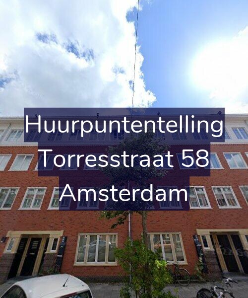 Foto gevel Huurpuntentelling voor Torresstraat 58, Amsterdam