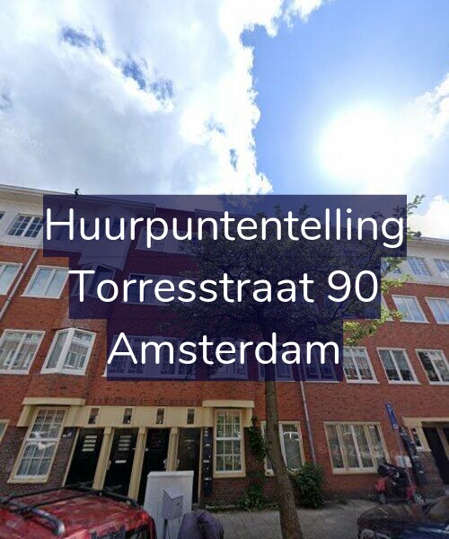 Foto gevel Huurpuntentelling voor Torresstraat 90, Amsterdam