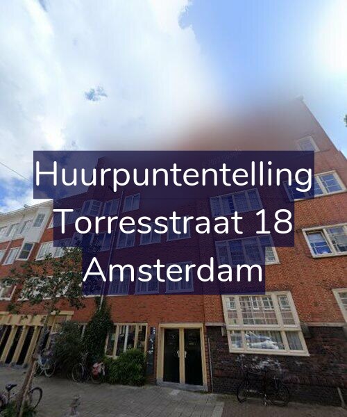 Foto gevel Huurpuntentelling voor Torresstraat 18, Amsterdam