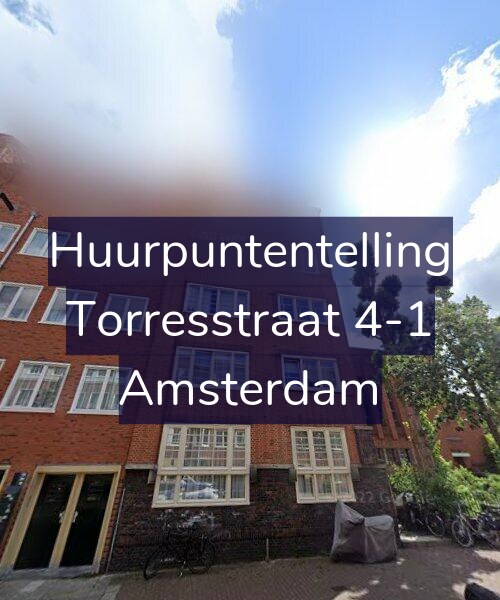 Foto gevel Huurpuntentelling voor Torresstraat 4-1, Amsterdam
