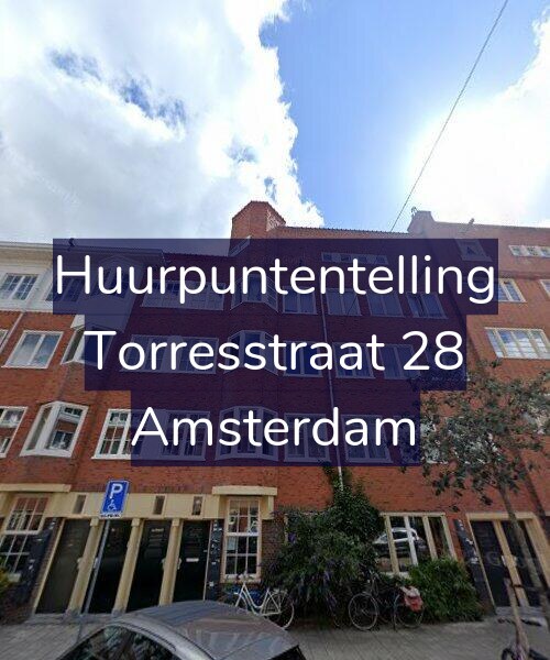 Foto gevel Huurpuntentelling voor Torresstraat 28, Amsterdam