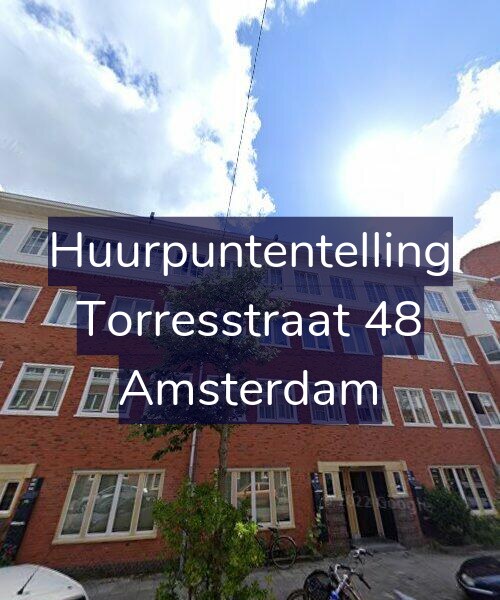 Foto gevel Huurpuntentelling voor Torresstraat 48, Amsterdam
