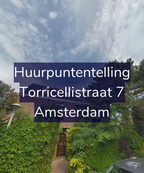 Foto gevel Huurpuntentelling voor Torricellistraat 7, Amsterdam