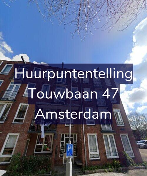 Foto gevel Huurpuntentelling voor Touwbaan 47, Amsterdam