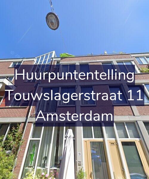 Foto gevel Huurpuntentelling voor Touwslagerstraat 11, Amsterdam