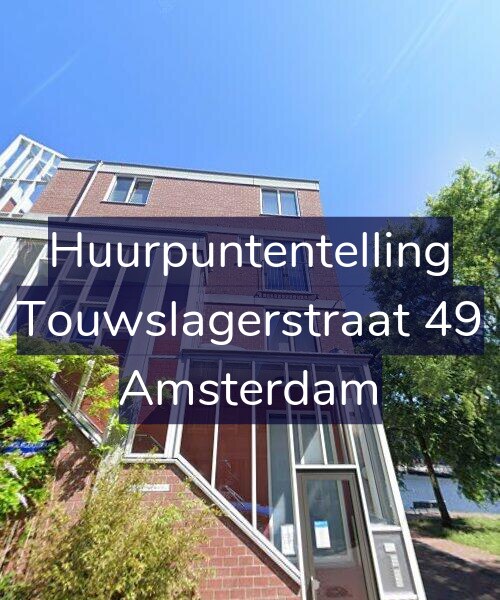 Foto gevel Huurpuntentelling voor Touwslagerstraat 49, Amsterdam
