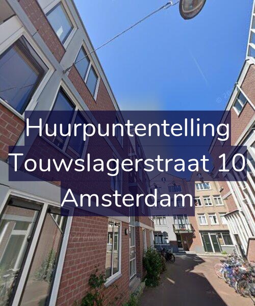 Foto gevel Huurpuntentelling voor Touwslagerstraat 10, Amsterdam