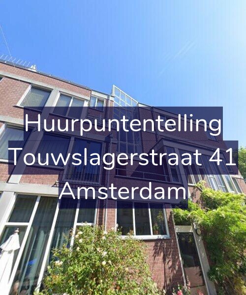 Foto gevel Huurpuntentelling voor Touwslagerstraat 41, Amsterdam