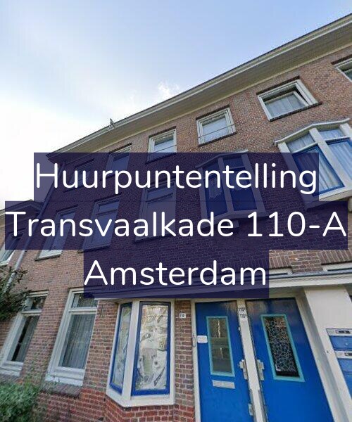 Foto gevel Huurpuntentelling voor Transvaalkade 110-A, Amsterdam