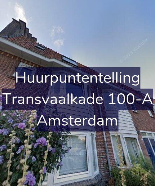 Foto gevel Huurpuntentelling voor Transvaalkade 100-A, Amsterdam