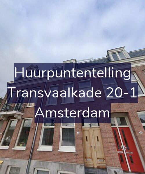 Foto gevel Huurpuntentelling voor Transvaalkade 20-1, Amsterdam