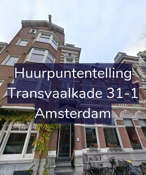 Foto gevel Huurpuntentelling voor Transvaalkade 31-1, Amsterdam