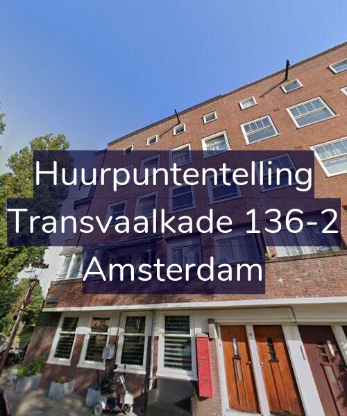 Foto gevel Huurpuntentelling voor Transvaalkade 136-2, Amsterdam