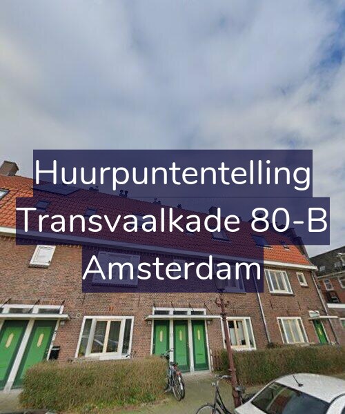 Foto gevel Huurpuntentelling voor Transvaalkade 80-B, Amsterdam
