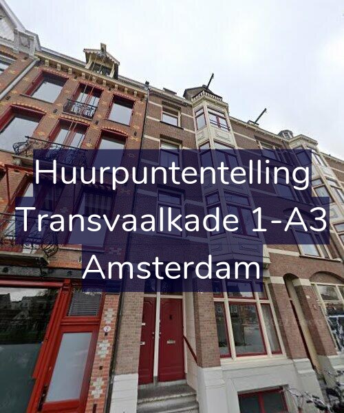 Foto gevel Huurpuntentelling voor Transvaalkade 1-A3, Amsterdam