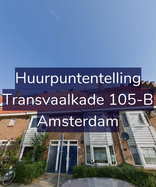 Foto gevel Huurpuntentelling voor Transvaalkade 105-B, Amsterdam