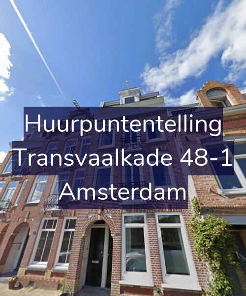 Foto gevel Huurpuntentelling voor Transvaalkade 48-1, Amsterdam