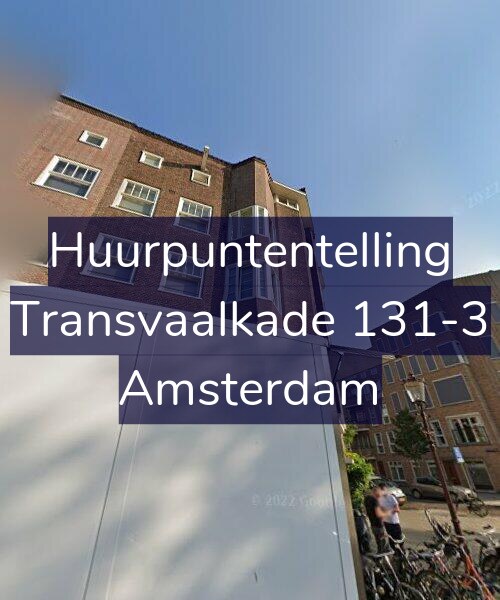Foto gevel Huurpuntentelling voor Transvaalkade 131-3, Amsterdam