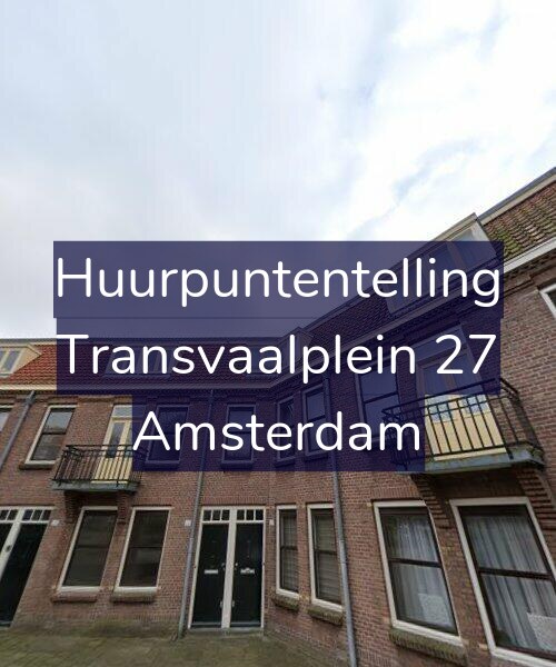 Foto gevel Huurpuntentelling voor Transvaalplein 27, Amsterdam