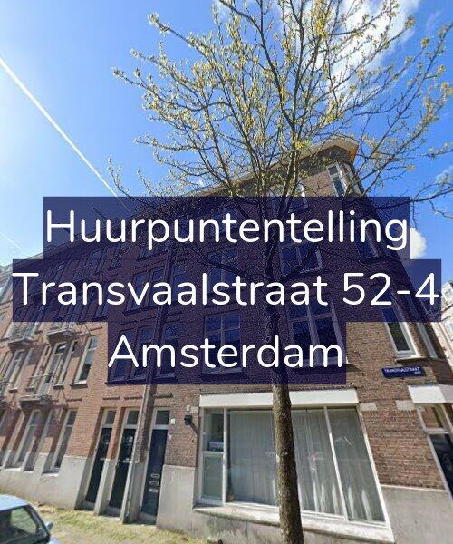 Foto gevel Huurpuntentelling voor Transvaalstraat 52-4, Amsterdam