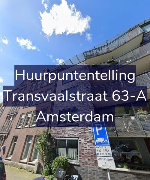 Foto gevel Huurpuntentelling voor Transvaalstraat 63-A, Amsterdam