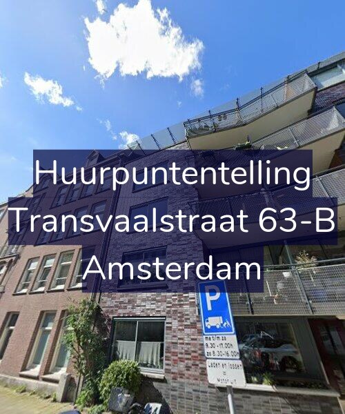 Foto gevel Huurpuntentelling voor Transvaalstraat 63-B, Amsterdam