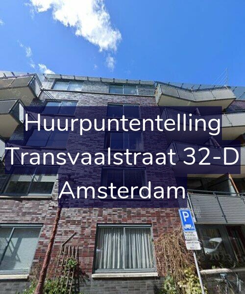 Foto gevel Huurpuntentelling voor Transvaalstraat 32-D, Amsterdam