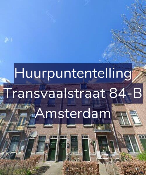 Foto gevel Huurpuntentelling voor Transvaalstraat 84-B, Amsterdam