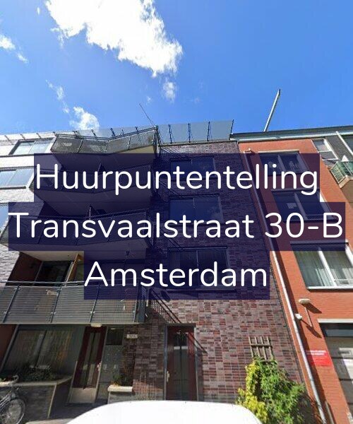 Foto gevel Huurpuntentelling voor Transvaalstraat 30-B, Amsterdam
